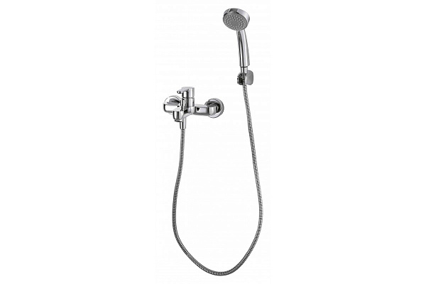 Смеситель для ванны с коротким изливом с аксессуарами Bravat Stream F63783C-B