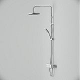 F078F700 Func, душ.система: см-ль-полка д/ванны/душа, душ.штанга, верхн. душ квадр., ручн.душ, хром