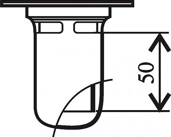 Универсальный сифон Basic для поддонов Ø 90 мм X01308