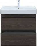 Тумба под раковину Aquanet Nova Lite 75 дуб черный (2 ящика) 00287895