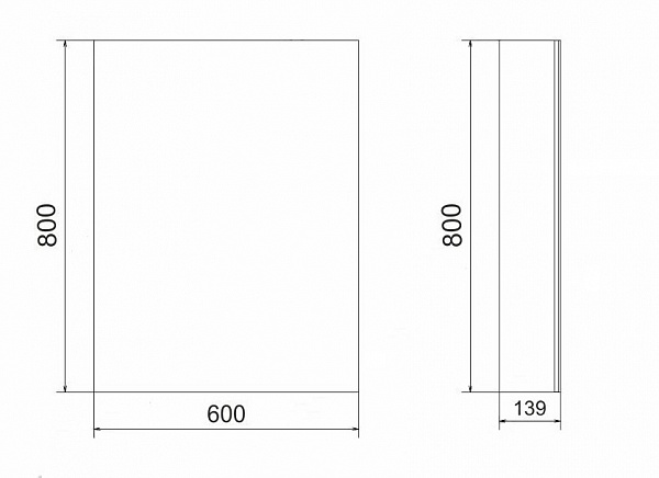 Зеркало-шкаф Velvex Klaufs 60 белое zsKLA.60-216