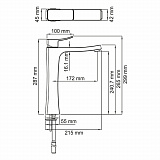 Смеситель для раковины Wasserkraft Aller 1063H