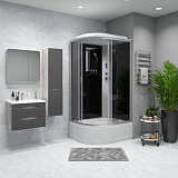 Душ.каб. NG-2510-14RP (1200х800х2150) высокий поддон(40см) стекло ТОНИРОВАННОЕ 4 места