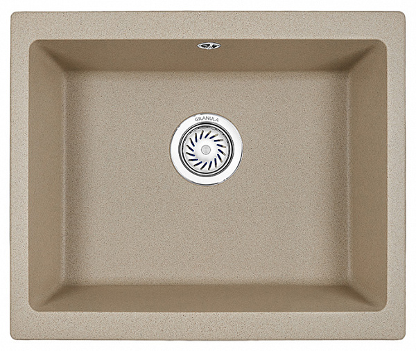 Мойка кухонная Granula квадратная кварц 5551, ПЕСОК