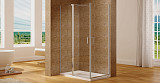 Душевой уголок Aquanet Cinetic 120х80,прозрачное стекло (AE12-N-120H190U-CT + AE12-N-80H190U-CT) AE12-N-120H190U-CT + AE12-N-80H190U-CT