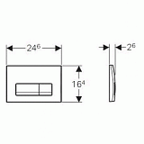 Система инсталляции для унитазов Geberit Duofix Plattenbau 458.125.21.1 4 в 1 с кнопкой смыва