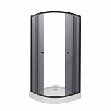Душ. уголок NG-007-14T (900х900х1950) низкий поддон(13см) стекло ТОНИРОВАННОЕ, 2 места