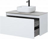 Тумба под раковину Aquanet Nova Lite 100 белый (1 ящик) 00242580