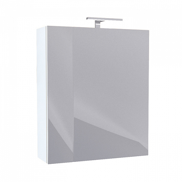 Шкаф-зеркало, 50 см, двухдверный, белый, New Mirro, IDDIS, NMIR502i99