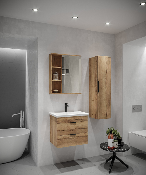 Зеркальный шкаф Grossman Форта 60 см 206003