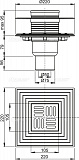 Сливной трап AlcaPlast APV2324 105 x 105/50