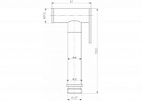 Набор смесителя с гигиеническим душем Aquanet Static 1.04 (с внутренней частью) 00257147