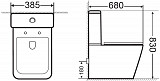 Сливной бачок Aquanet Tavr-C2 BL-103N-TPT TAVR-C2