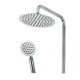 Душевая система Toledo Termo с термостатом, нерж. полированный верхний душ, нерж. полированная лейка