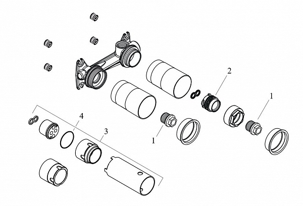 Скрытая часть Hansgrohe Metropol 13622180