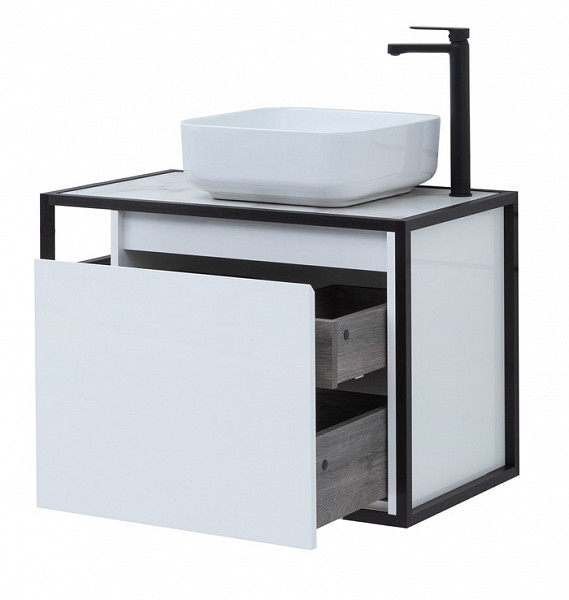 Тумба под раковину Aquanet Nova Lite Loft 75 R белый 00261649