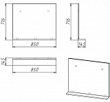 Зеркало Grossman Тенза 85 см 208501