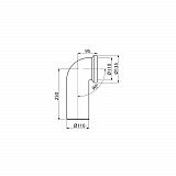 Колено Koller Pool для унитаза 90° , (A90-90)