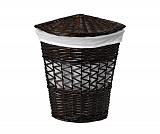Плетеная корзина для белья с крышкой Wasserkraft Salm WB-270-L