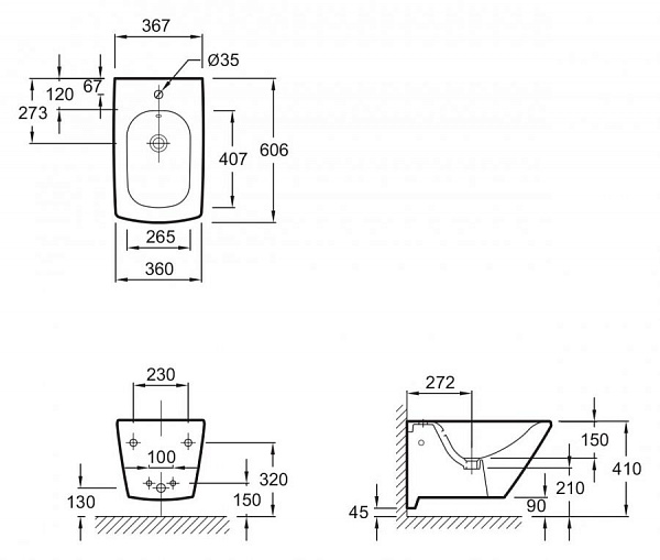 Биде подвесное Jacob Delafon Escale E1298-00