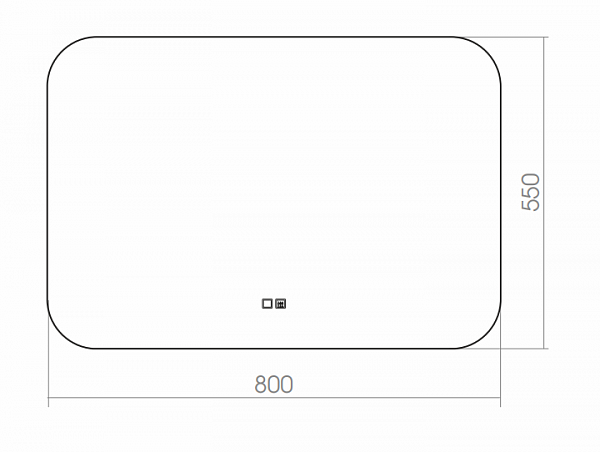 Зеркало Silver Mirrors Pallada 80х55 см LED-00002341