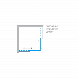 Душевое ограждение  "KOLLER POOL" STYLE S90SG 900x900x1900 не прозрачное Grape 4мм хром