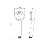 Лейка для душа, Niagara, Milardo, NIA1F78M18