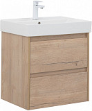 Тумба под раковину Aquanet Nova Lite 60 дуб крафт (2 ящика) 00287901
