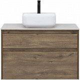 Тумба под раковину Aquanet Nova Lite 90 дуб рустикальный (2 ящика) 00249518
