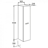 Шкаф - колонна Roca Victoria Nord белый глянец ZRU9000026