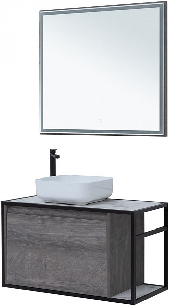 Тумба под раковину Aquanet Nova Lite Loft 90 L дуб рошелье 00261656