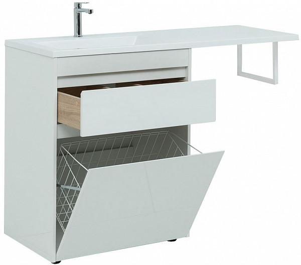 Тумба под раковину Aquanet Токио 68 белый (напольная, 1 ящик) 00239291