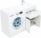 Тумба под раковину Aquanet Токио 58 белый (напольная, 1 ящик, 2 дверцы) 00237745