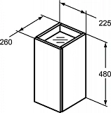 Шкаф Ideal Standard TONIC II R4317FE