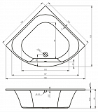 Акриловая ванна Riho Atlanta 140x140 BB7000500000000