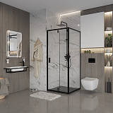 Душ.ограждение NG-83-8AB-A70B (80*70*190) прямоугольник, дверь распашная, 2 места