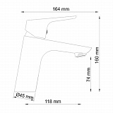 Смеситель для раковины Wasserkraft Lippe 4503