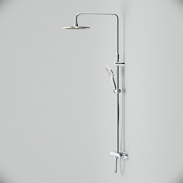 F0790410 Gem душ.система, набор: смеситель д/душа с термостатом, верхн. душ d 220 мм, ручн.душ 1 ф-ц