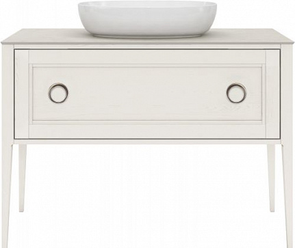 Тумба Kerama Marazzi PLAZA Classic Neo напольная с ящиками 120, белая матовая