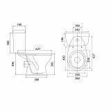 Унитаз-компакт Santeri Pro белый 1.P215.5.S00.00B.F