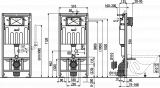 Инсталляция для унитазов AlcaPlast SadromodulAM101/1120V с возможностью вентиляции
