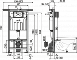 Инсталляция для унитазов AlcaPlast Jadromodul  AM102/1120