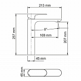 Смеситель для раковины Wasserkraft  Dinkel 5803H