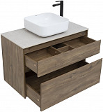 Тумба под раковину Aquanet Nova Lite 90 дуб рустикальный (2 ящика) 00249518