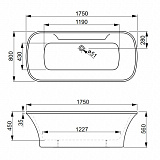 Акриловая ванна Vagnerplast Blanca WT 175х80 VPBV175BLA7WTX-04