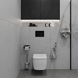 Клавиша смыва, универсальная, чёрная, Unifix, 003, IDDIS, UNI03BCi77