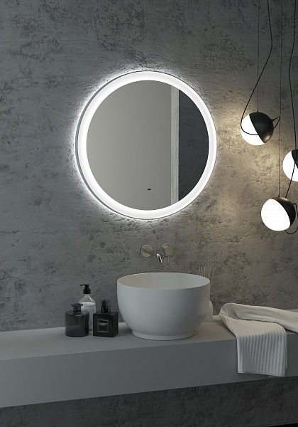 Зеркало Континент "Planet white Led" D 700 с бесконтактным сенсором