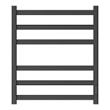 Полотенцесушитель электрический Point Меркурий PN83856B П6 500x600, диммер справа, черный