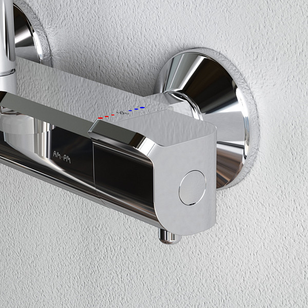 F078F500 Func, душ. система: см-ль д/ванны/душа с ТМС, душ.штанга, верхн. душ квадр., ручн.душ, хром