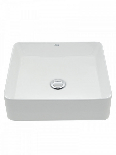 AQM5008 Раковина настольная AQUAme отдельностоящая прямоугольная. 400*400*110